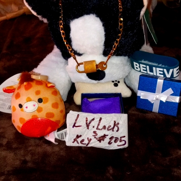 LV Lock and Key Necklace with Unbranded Chain. Lock and Key # 205 - Picture 2 of 5